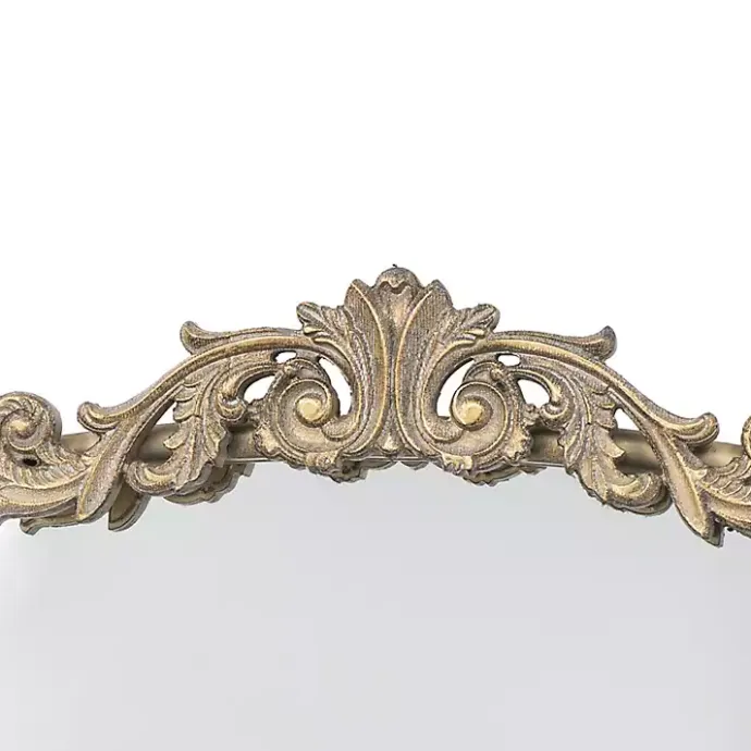 Discount Kirklands Home Gold Studded Scroll Arched Mirror, 42 in.