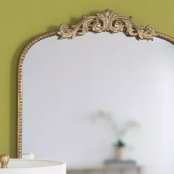 Discount Kirklands Home Gold Studded Scroll Arched Mirror, 42 in.