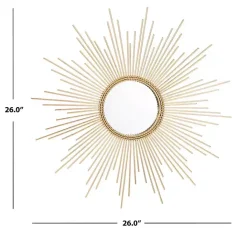 Online Kirklands Home Gold Sunburst Nahla Wall Mirror