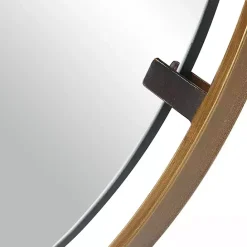 Online Kirklands Home Gold Suspended Round Wall Mirror