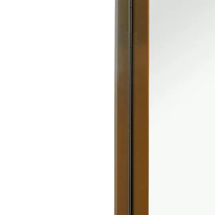 Best Kirklands Home Gold Thin Iron Frame Curved Corner Mirror