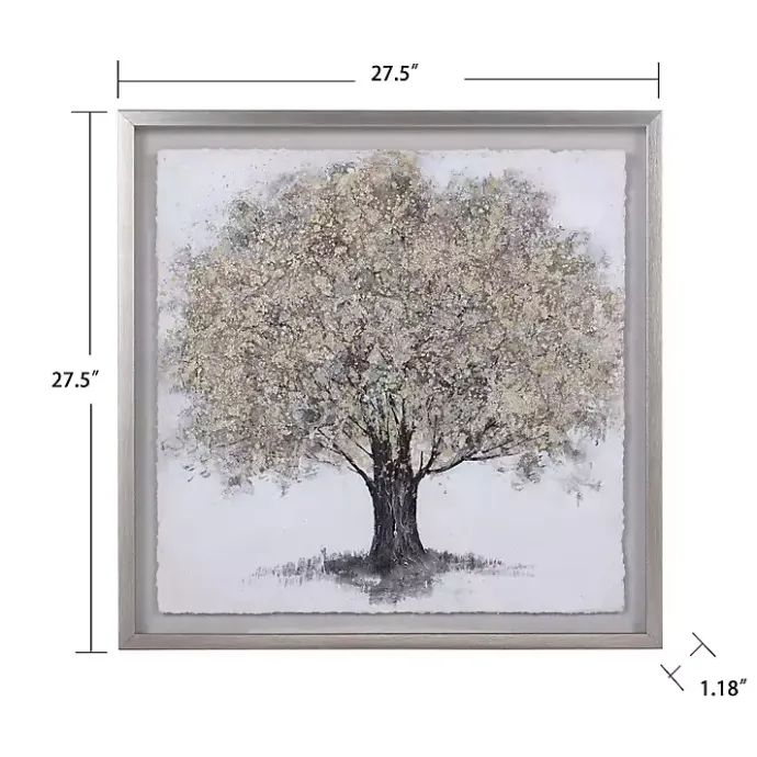 Best Kirklands Home Gold Tree Rice Paper Framed Art Print