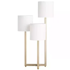 Online Kirklands Home Gold Triple Light Table Lamp White