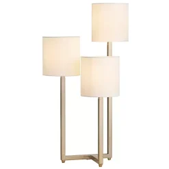 Online Kirklands Home Gold Triple Light Table Lamp White