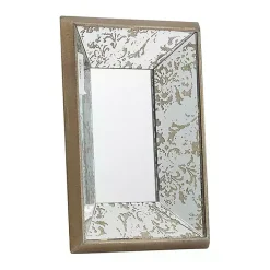 Online Kirklands Home Gold Weathered Frame Wall Mirror, 9x12