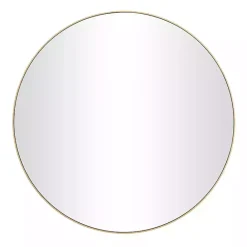 Kirklands Home Gold Wood Round Frame Mirror