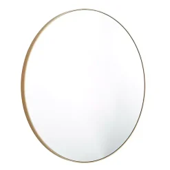 Kirklands Home Gold Wood Round Frame Mirror