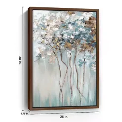 Best Kirklands Home Golden Blue Forest Framed Canvas Art Print