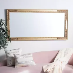 Discount Kirklands Home Golden Carved Textured Wall Mirror