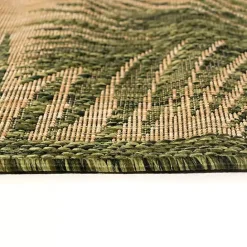 Online Kirklands Home Golden Green Palm Leaves Outdoor Area Rug, 4x7