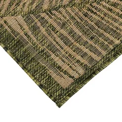 Discount Kirklands Home Golden Green Palm Leaves Outdoor Area Rug, 7x9
