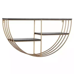 Hot Kirklands Home Golden Half Moon Wall Shelves