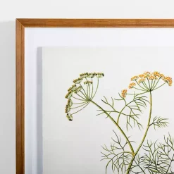 Hot Kirklands Home Golden Leaves Herbs Dill Framed Art Print