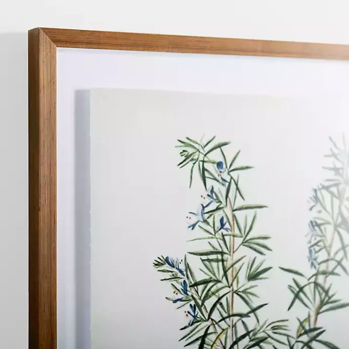 Best Kirklands Home Golden Leaves Herbs Rosemary Framed Art Print