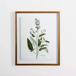 Kirklands Home Golden Leaves Herbs Sage Framed Art Print