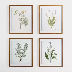 Kirklands Home Golden Leaves Herbs Sage Framed Art Print