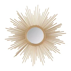 Hot Kirklands Home Golden Sunburst Small Decorative Wall Mirror