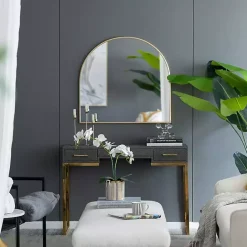 Sale Kirklands Home en Wide Arched Wall Mirror Gold