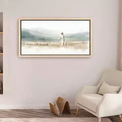 New Kirklands Home Good Shepherd Framed Canvas Art Print