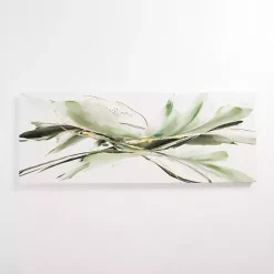 Discount Kirklands Home Graceful Greens Abstract Canvas Art Print