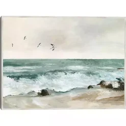 Online Kirklands Home Graceful Sea Framed Canvas Art Print