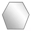 Hot Kirklands Home Graphite Metal Hexagonal Mirror