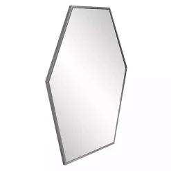 Hot Kirklands Home Graphite Metal Hexagonal Mirror