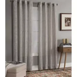 Discount Kirklands Home Graphite Stripe Single Curtain Panel, 84 in.