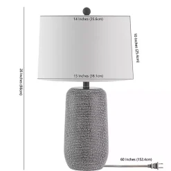 Hot Kirklands Home Gray & Dots Celvin Table Lamp White