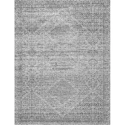 Clearance Kirklands Home Gray Abstract Pattern Washable Area Rug, 4x6