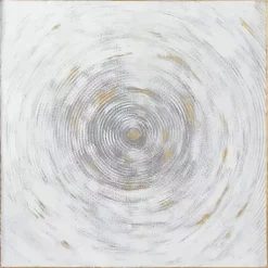 Kirklands Home Gray Abstract Swirl Metal Wall Plaque