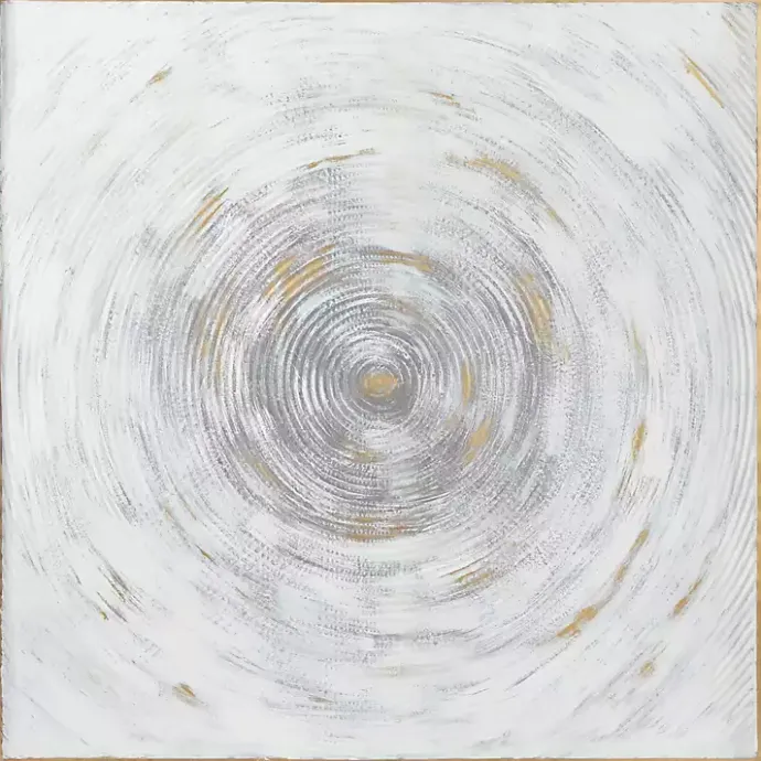 Kirklands Home Gray Abstract Swirl Metal Wall Plaque