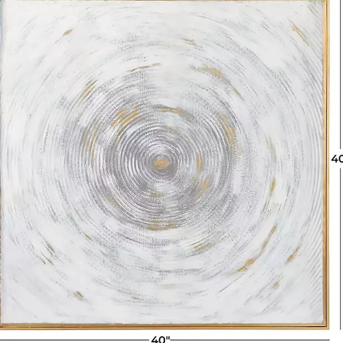 Kirklands Home Gray Abstract Swirl Metal Wall Plaque