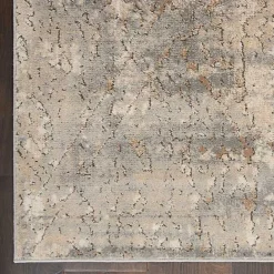 Hot Kirklands Home Gray and Beige Tally Textured Area Rug, 5x7