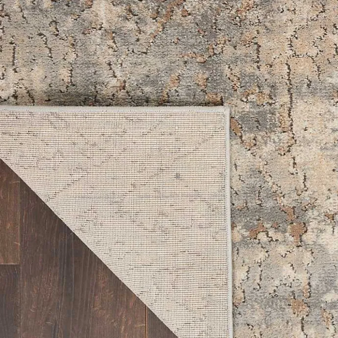 Sale Kirklands Home Gray and Beige Tally Textured Area Rug, 7x9