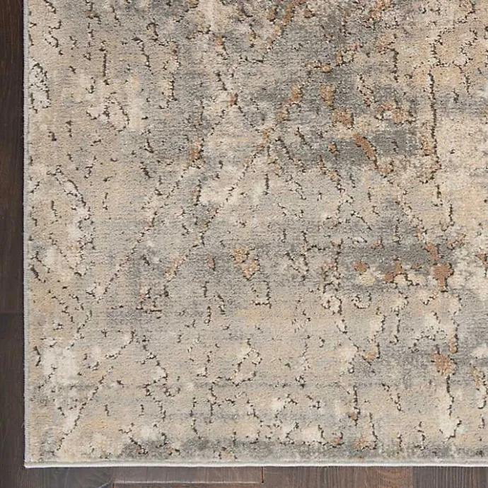 Sale Kirklands Home Gray and Beige Tally Textured Area Rug, 7x9