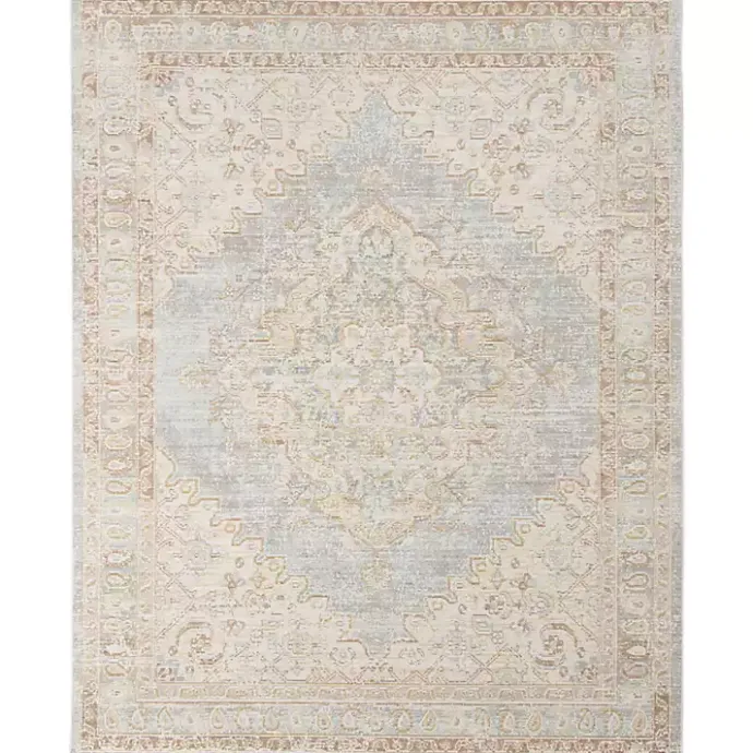 Best Kirklands Home Gray and Beige Vintage Medallion Area Rug, 5x7