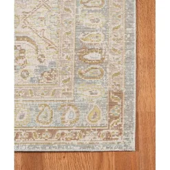 Best Kirklands Home Gray and Beige Vintage Medallion Area Rug, 5x7
