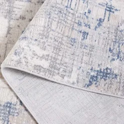 Online Kirklands Home Gray and Blue Whisper Abstract Area Rug, 8x10