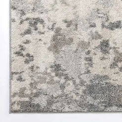 Clearance Kirklands Home Gray and Cream Wray Modern Area Rug, 5x8