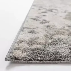 Clearance Kirklands Home Gray and Cream Wray Modern Area Rug, 5x8
