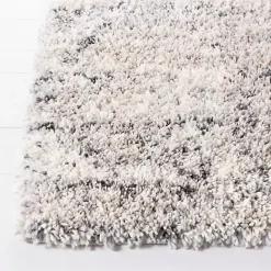 Discount Kirklands Home Gray and Ivory Fontana Shag Runner, 2x8