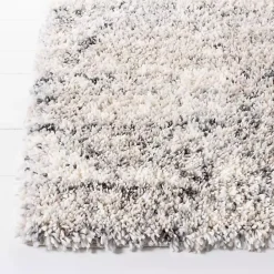 Discount Kirklands Home Gray and Ivory Fontana Shag Area Rug, 5x7