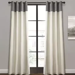 Kirklands Home and Ivory Millie Curtain Panel Set, 84 in. Gray