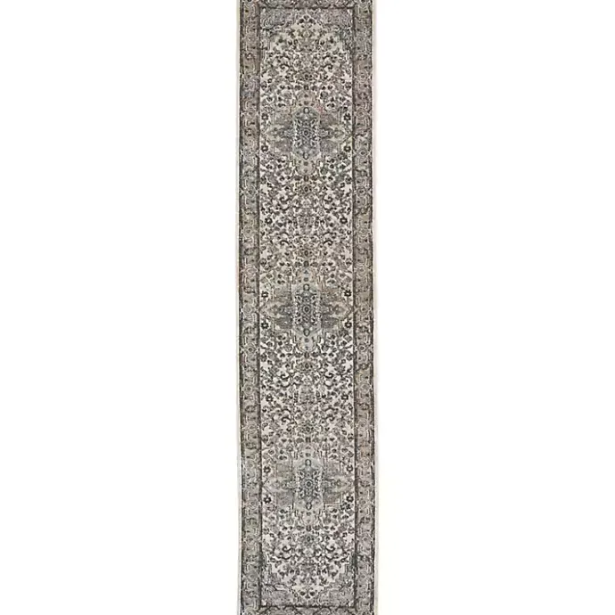 Hot Kirklands Home and Ivory Nadia Medallion Runner, 2x10 Gray