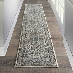 Hot Kirklands Home and Ivory Nadia Medallion Runner, 2x10 Gray
