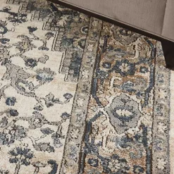 Best Kirklands Home and Ivory Nadia Medallion Area Rug, 4x6 Gray
