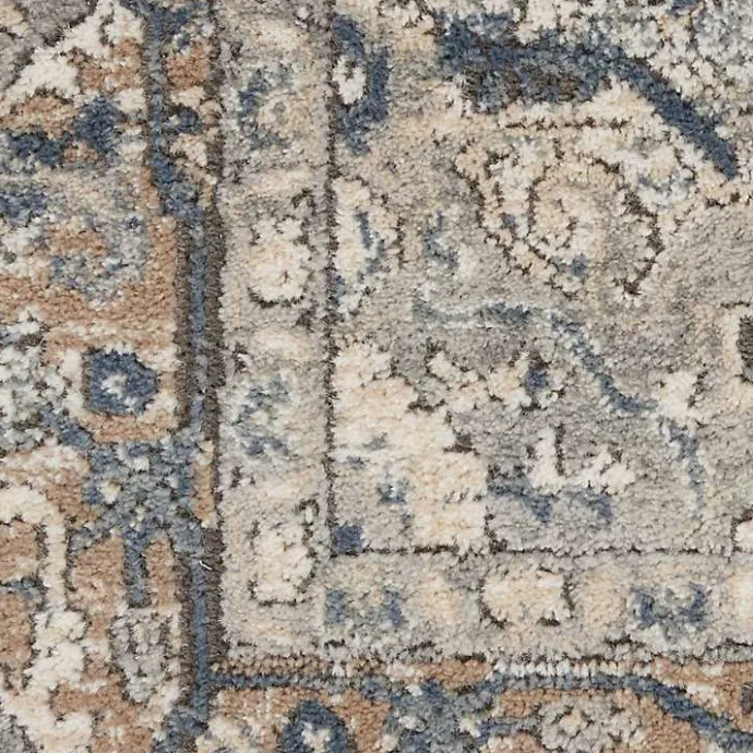 New Kirklands Home and Ivory Nadia Medallion Area Rug, 5x7 Gray
