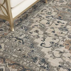 Discount Kirklands Home and Ivory Nadia Medallion Area Rug, 7x9 Gray