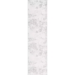 Online Kirklands Home Gray and Ivory Whisper Abstract Runner, 2x8